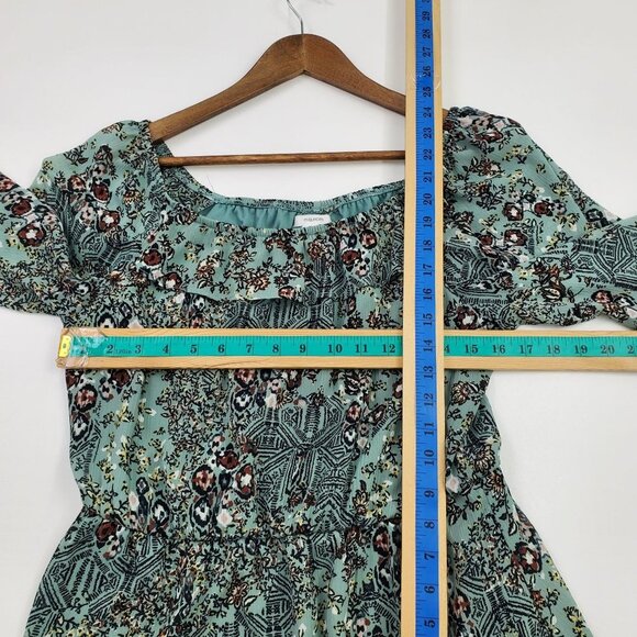 Maurices Womens Floral Multicolor Off The Shoulder Blouse Top Size M Long Sleeve - Picture 11 of 12